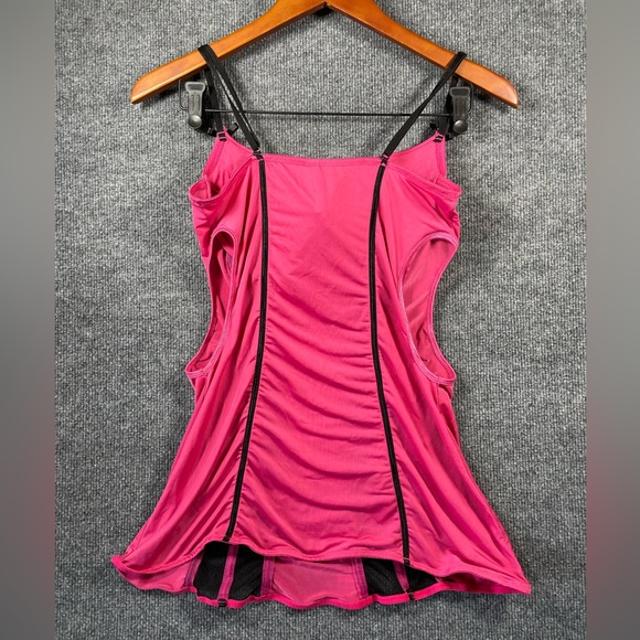 Intimate Basics Camisole/Lingerie Top Woman's Large Pink Cut-Out Side Strappy - Picture 7 of 8